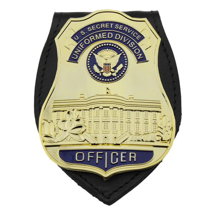 Réplique de l'insigne d'officier de la division uniforme des services secrets américains de l'USSS, accessoires de cinéma