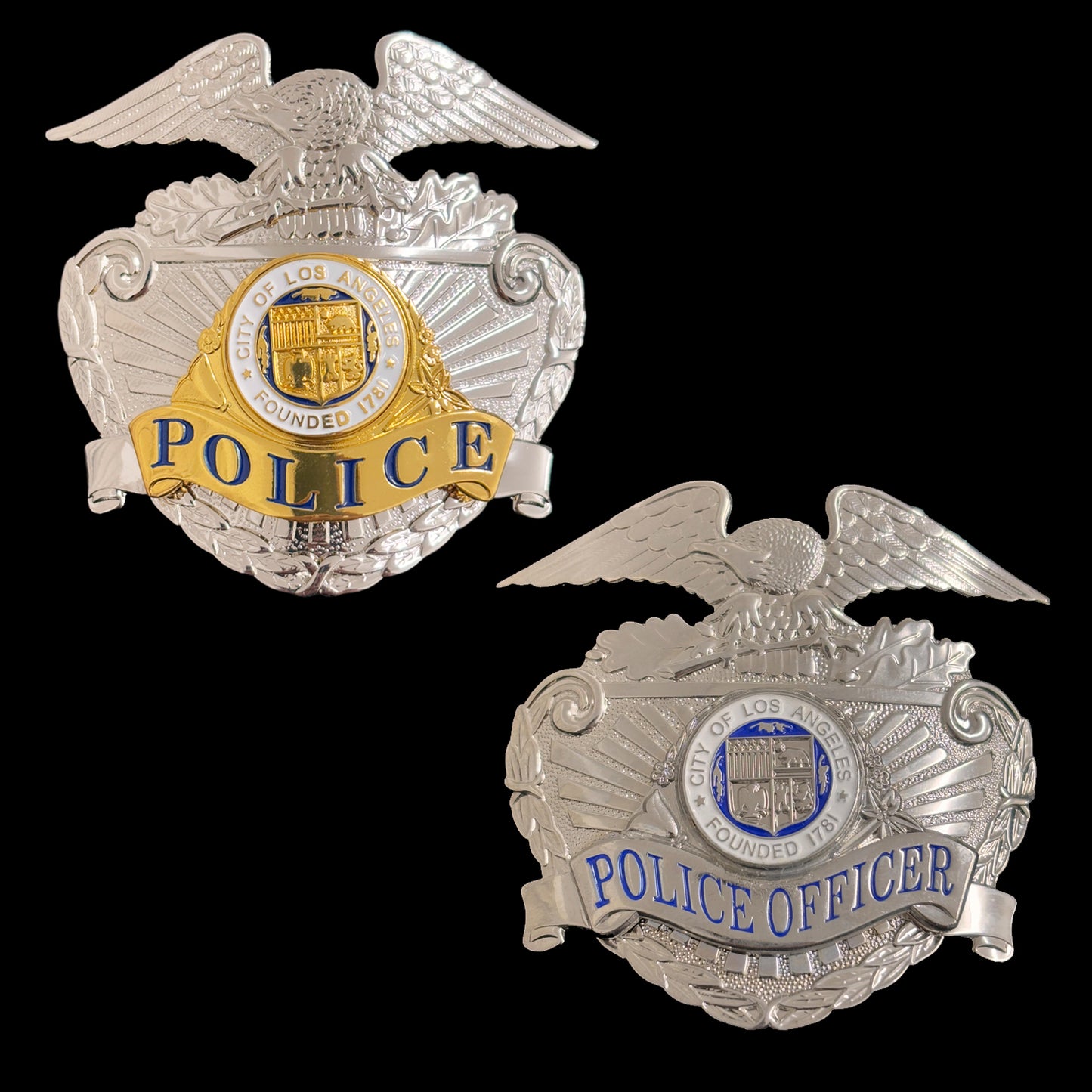LAPD Los Angeles Polizei Mütze Abzeichen Hut Insignia Replik Film Requisiten
