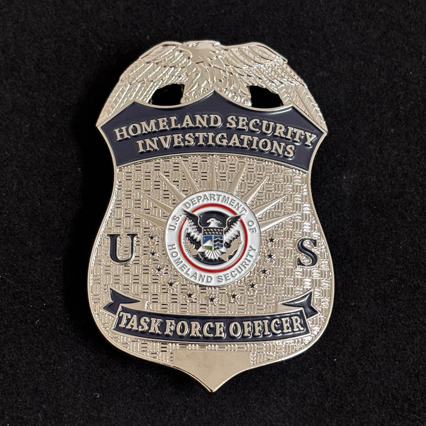 US HSI TFO Task Force Officer Homeland Security Investigations Abzeichen Replik Filmrequisite