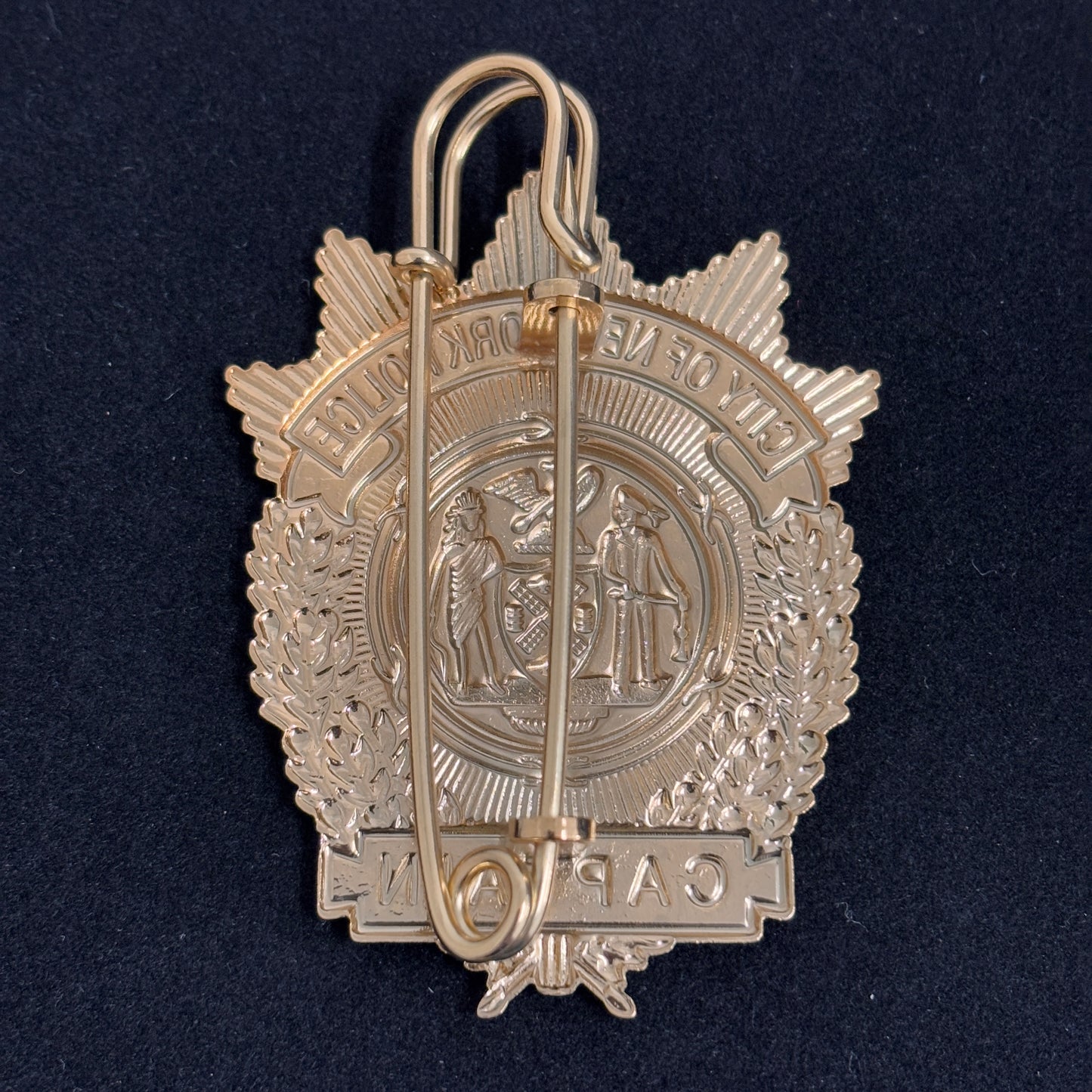 Réplique de l'insigne du capitaine de la police de New York (NYPD) - Accessoire de film cosplay
