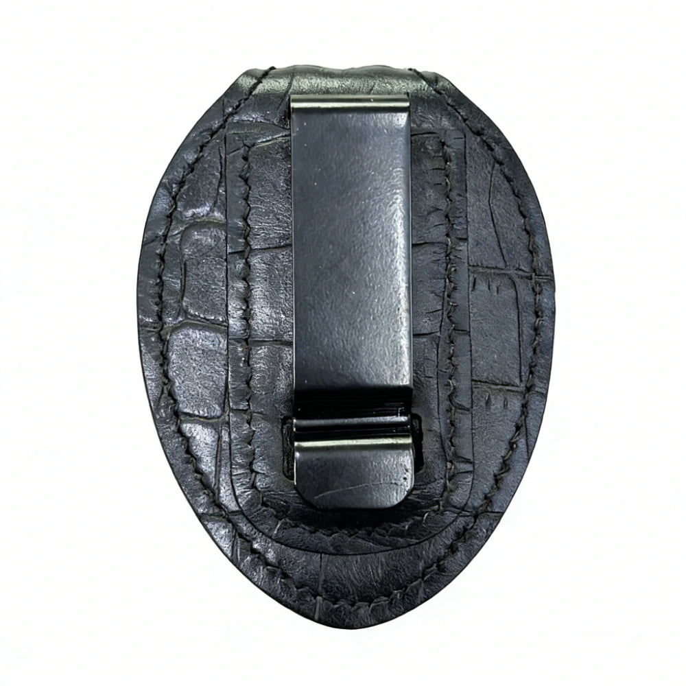 Portaplacas de policía negro-BH13