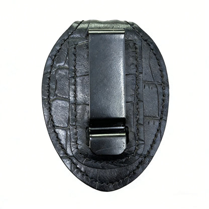 Portaplacas de policía negro-BH13