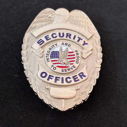 Intégrité et fierté de servir Réplique d'insigne d'officier Accessoires de film Numéro personnalisable