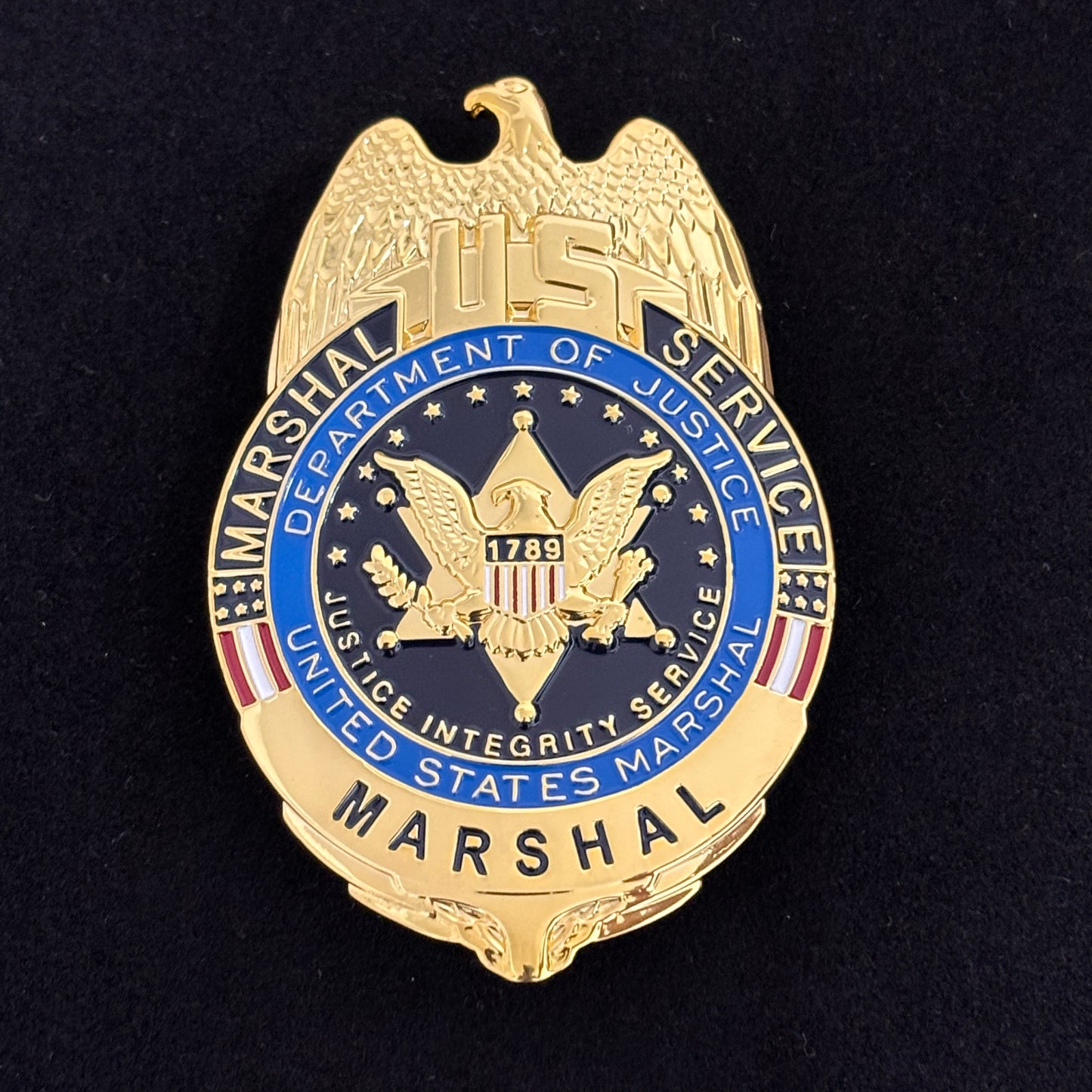 Réplique de l'insigne du US Marshal Service USMS, accessoire de film