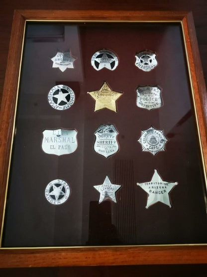 Franklin Sterling Silver Badge Set Movie props