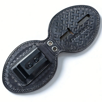 Portaplaca de policía negro-BH01
