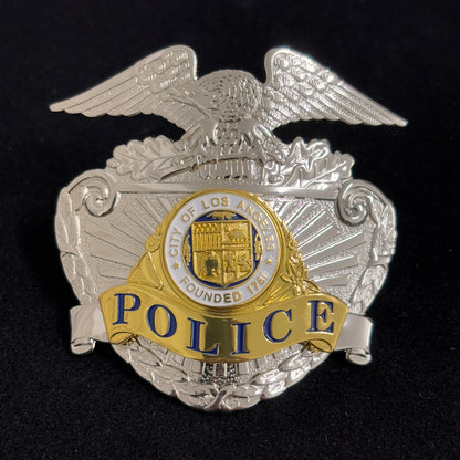 LAPD Los Angeles Polizei Mütze Abzeichen Hut Insignia Replik Film Requisiten