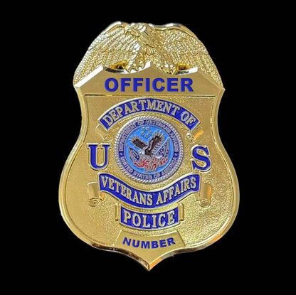 US Department of Veterans Affair Polizeiabzeichen Replik Film Requisiten anpassbar