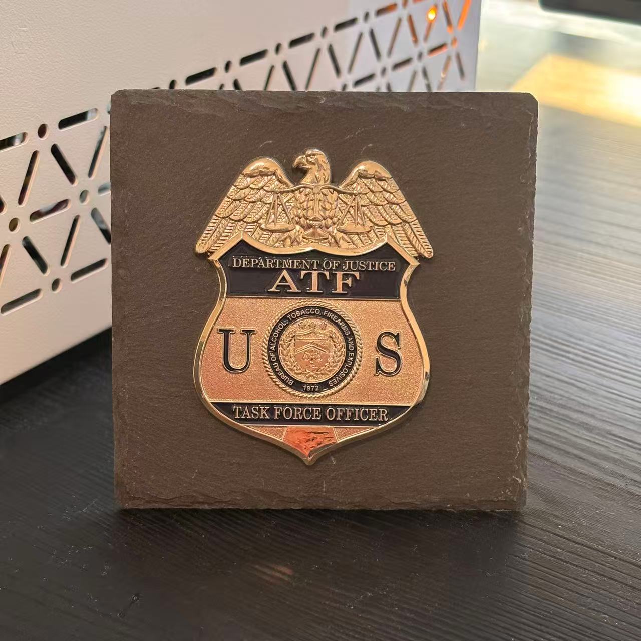 ATF task force officer badge Plaques Law Enforcement Award & Recognition Collectible gifts retirement memorial