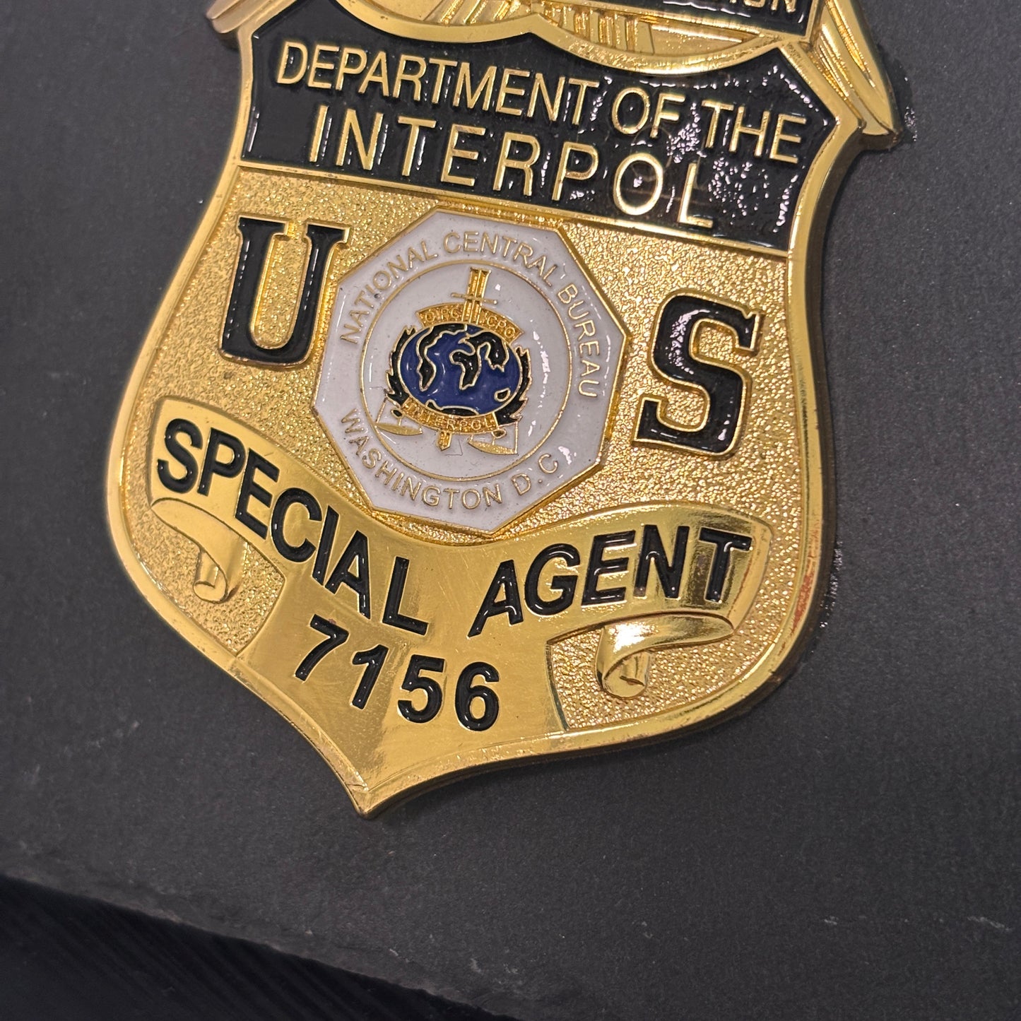 Dept of the interpol badge Plaques Law Enforcement Award & Recognition Collectible gifts retirement memorial