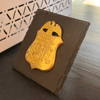 DOJ Federal Bureau Investigations badge Plaques Law Enforcement Award & Recognition Collectible gifts retirement memorial