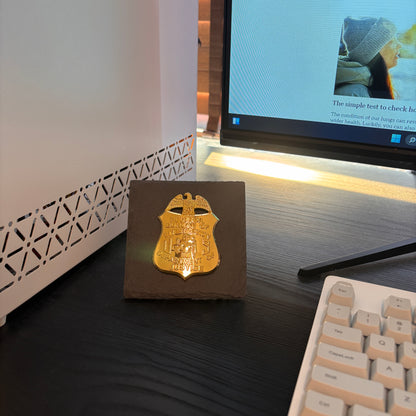 DOJ Federal Bureau Investigations badge Plaques Law Enforcement Award & Recognition Collectible gifts retirement memorial