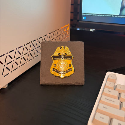 US CBP Border patrol badge Plaques Law Enforcement Award & Recognition Collectible gifts retirement memorial