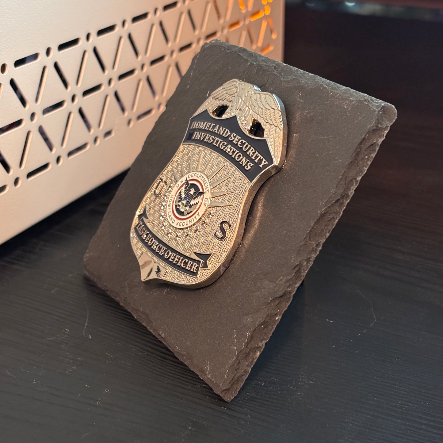 US HSI TFO Task Force Officer Badge Plaques Law Enforcement Award & Recognition Collectible gifts retirement memorial