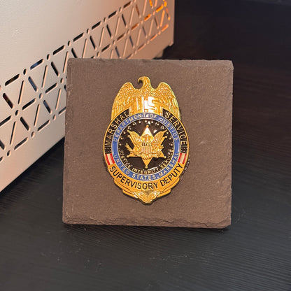 US Marshal Service Supervisory Deputy Eagle Badge Plaques Law Enforcement Award & Recognition Collectible gifts retirement memorial