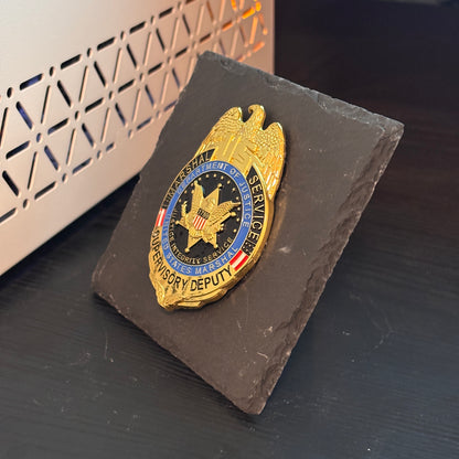 US Marshal Service Supervisory Deputy Eagle Badge Plaques Law Enforcement Award & Recognition Collectible gifts retirement memorial
