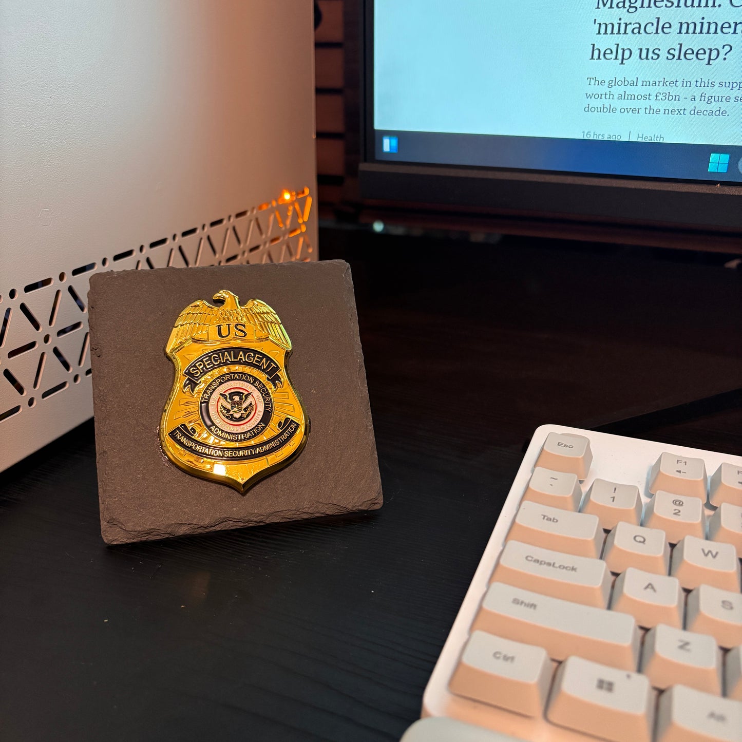 US TSA Special Agent Badge Plaques Law Enforcement Award & Recognition Collectible gifts retirement memorial