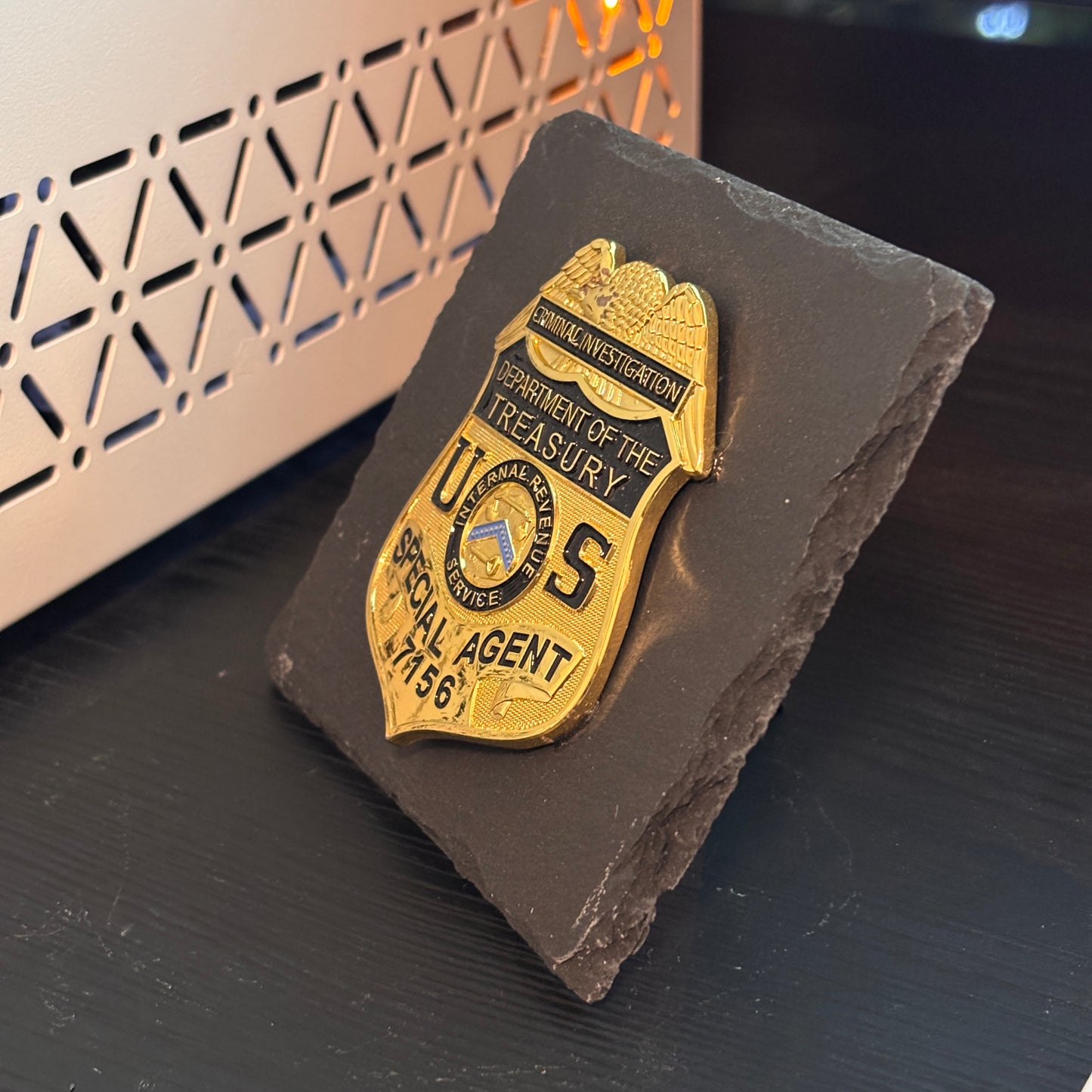 US DEPARTMENT OF TREASURY Badge Plaques Law Enforcement Award & Recognition Collectible gifts retirement memorial