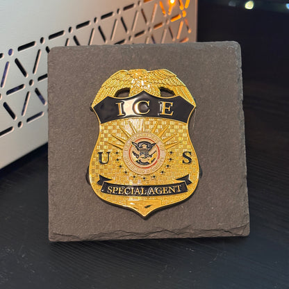 US ICE Special Agent Badge Plaques Law Enforcement Award & Recognition Collectible gifts retirement memorial