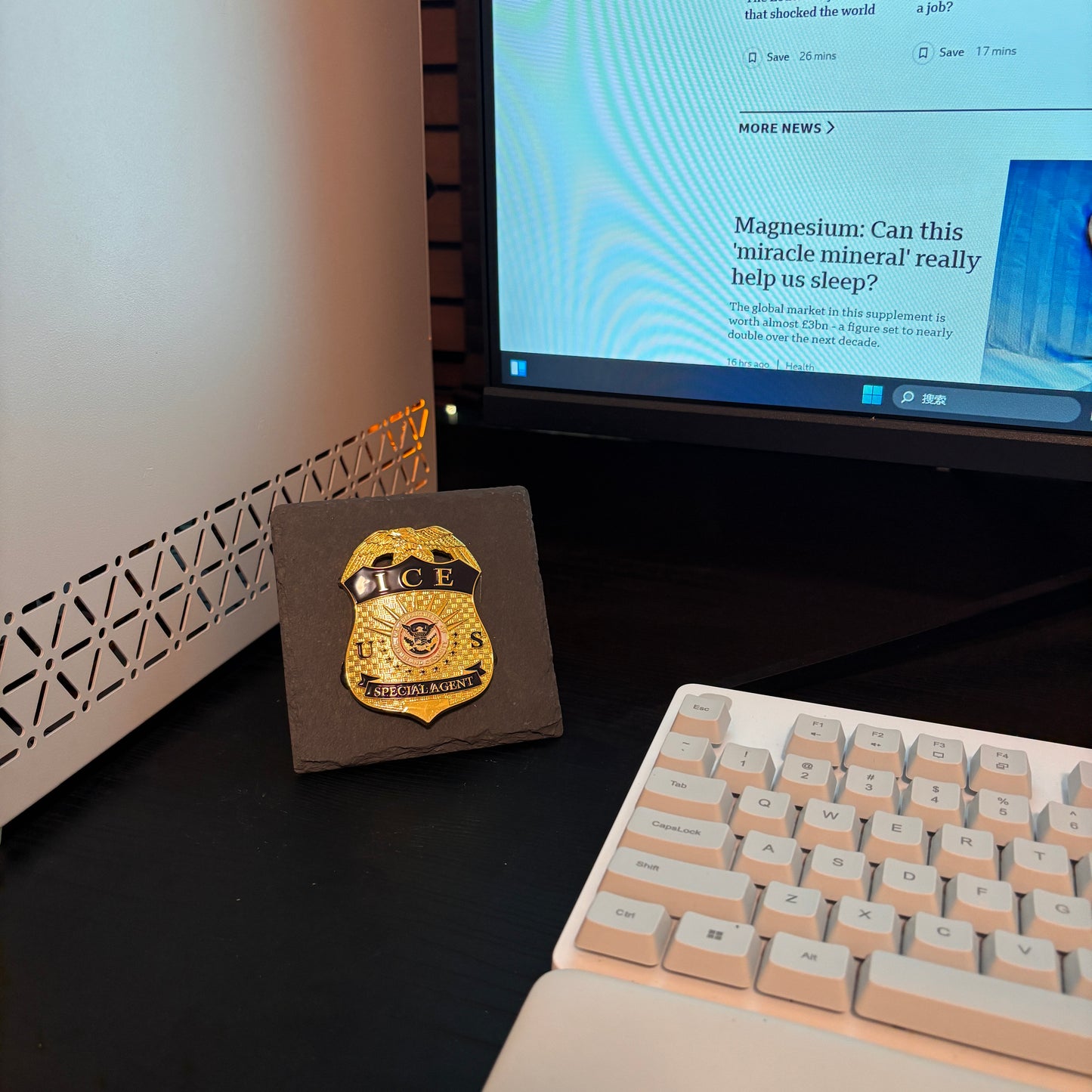 US ICE Special Agent Badge Plaques Law Enforcement Award & Recognition Collectible gifts retirement memorial