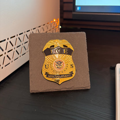 US ICE Special Agent Badge Plaques Law Enforcement Award & Recognition Collectible gifts retirement memorial