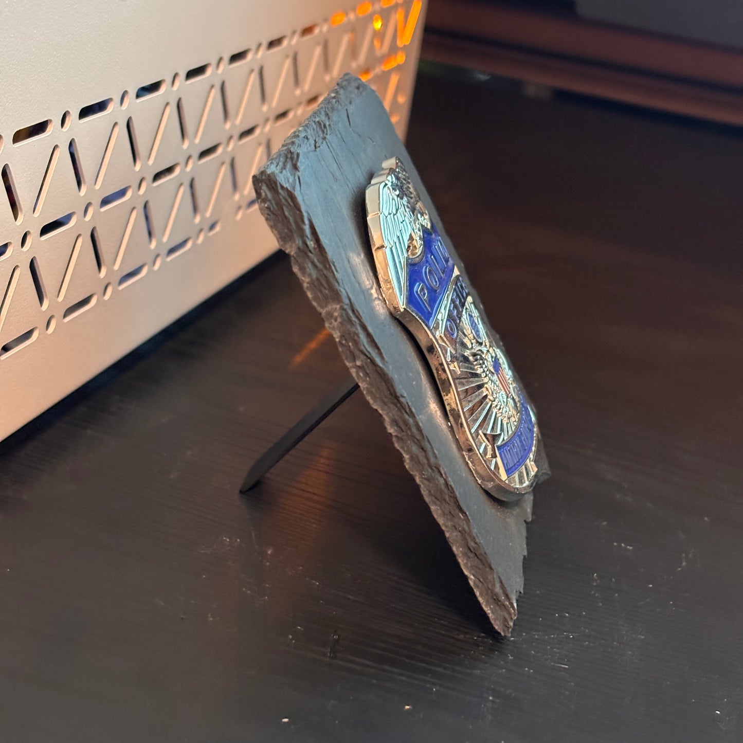 police amtrak pailroad badge Plaques Law Enforcement Award & Recognition Collectible gifts retirement memorial