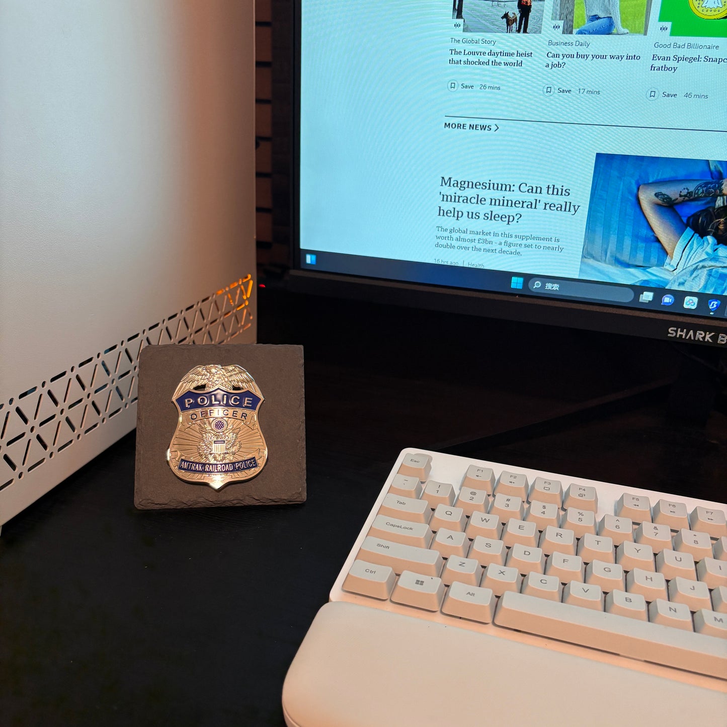 police amtrak pailroad badge Plaques Law Enforcement Award & Recognition Collectible gifts retirement memorial