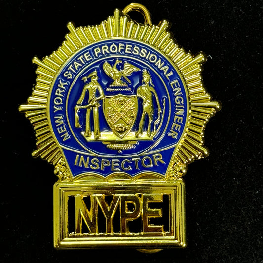 Inspector New York state professional engineer NYPE Replica Movie Props Badge