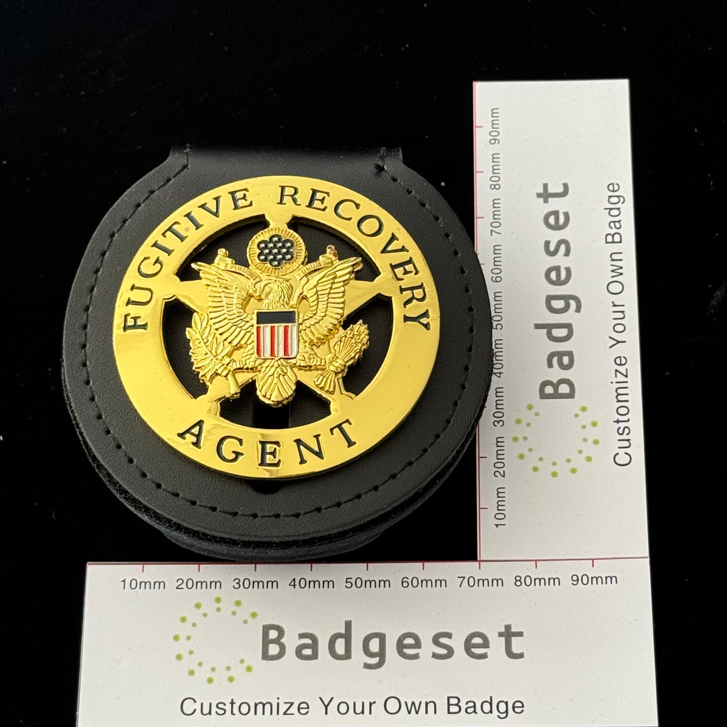 FUGITIVE RECOVERY AGENT Movie prop badge
