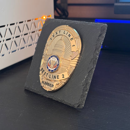 police badge Desk Decor,Law Enforcement Award & Recognition Collectible gifts retirement memorial