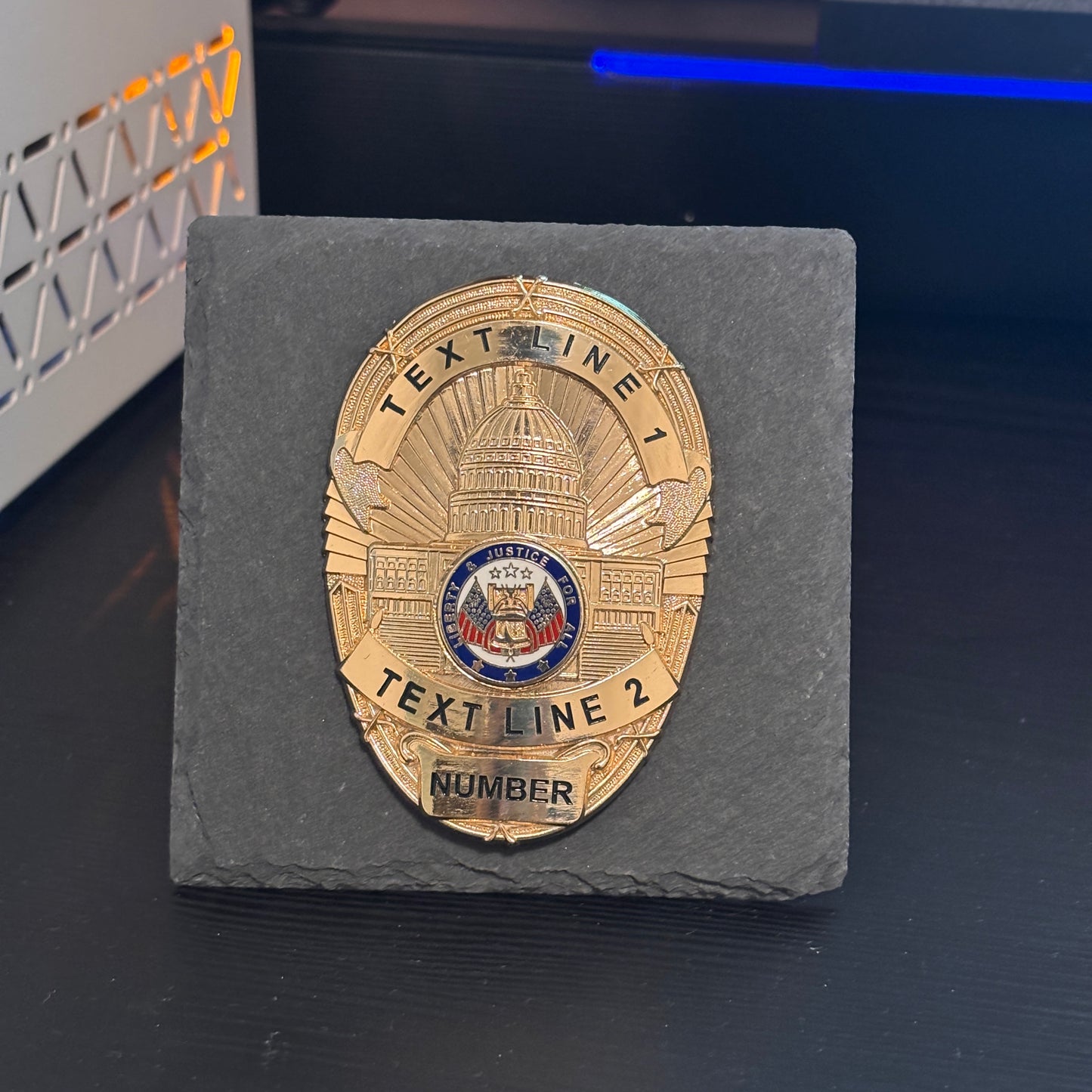 police badge Desk Decor,Law Enforcement Award & Recognition Collectible gifts retirement memorial