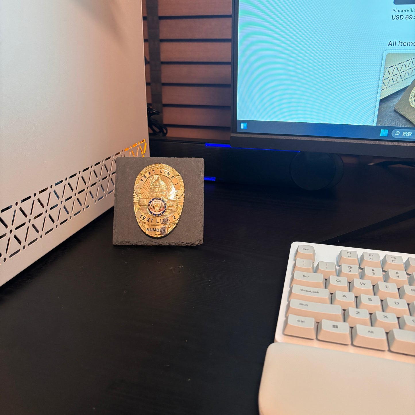 police badge Desk Decor,Law Enforcement Award & Recognition Collectible gifts retirement memorial