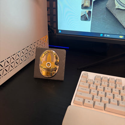 Explorer LAPD badge Desk Decor,Law Enforcement Award & Recognition Collectible gifts retirement memorial