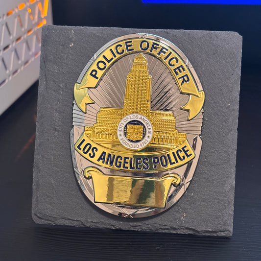 LAPD badge Desk Decor,Law Enforcement Award & Recognition Collectible gifts retirement memorial
