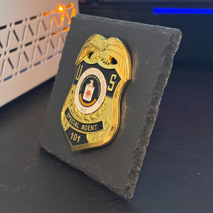 Special agent 101 badge Desk Decor,Law Enforcement Award & Recognition Collectible gifts retirement memorial