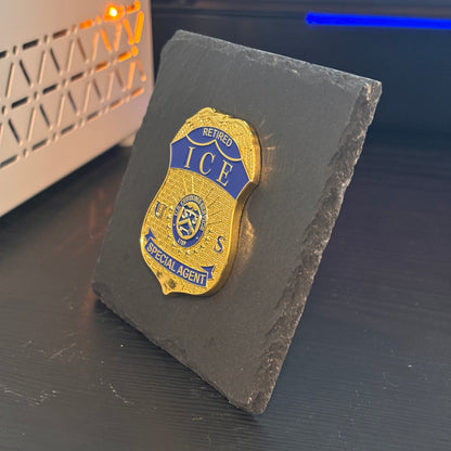ICE SPECIAL AGENT RETIRED badge Desk Decor,Law Enforcement Award & Recognition Collectible gifts retirement memorial