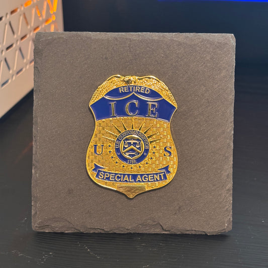 ICE SPECIAL AGENT RETIRED badge Desk Decor,Law Enforcement Award & Recognition Collectible gifts retirement memorial