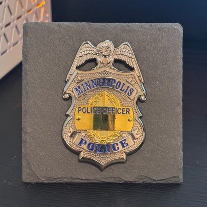 Custom Number Minneapolls police badge Desk Decor,Law Enforcement Award & Recognition Collectible gifts retirement memorial