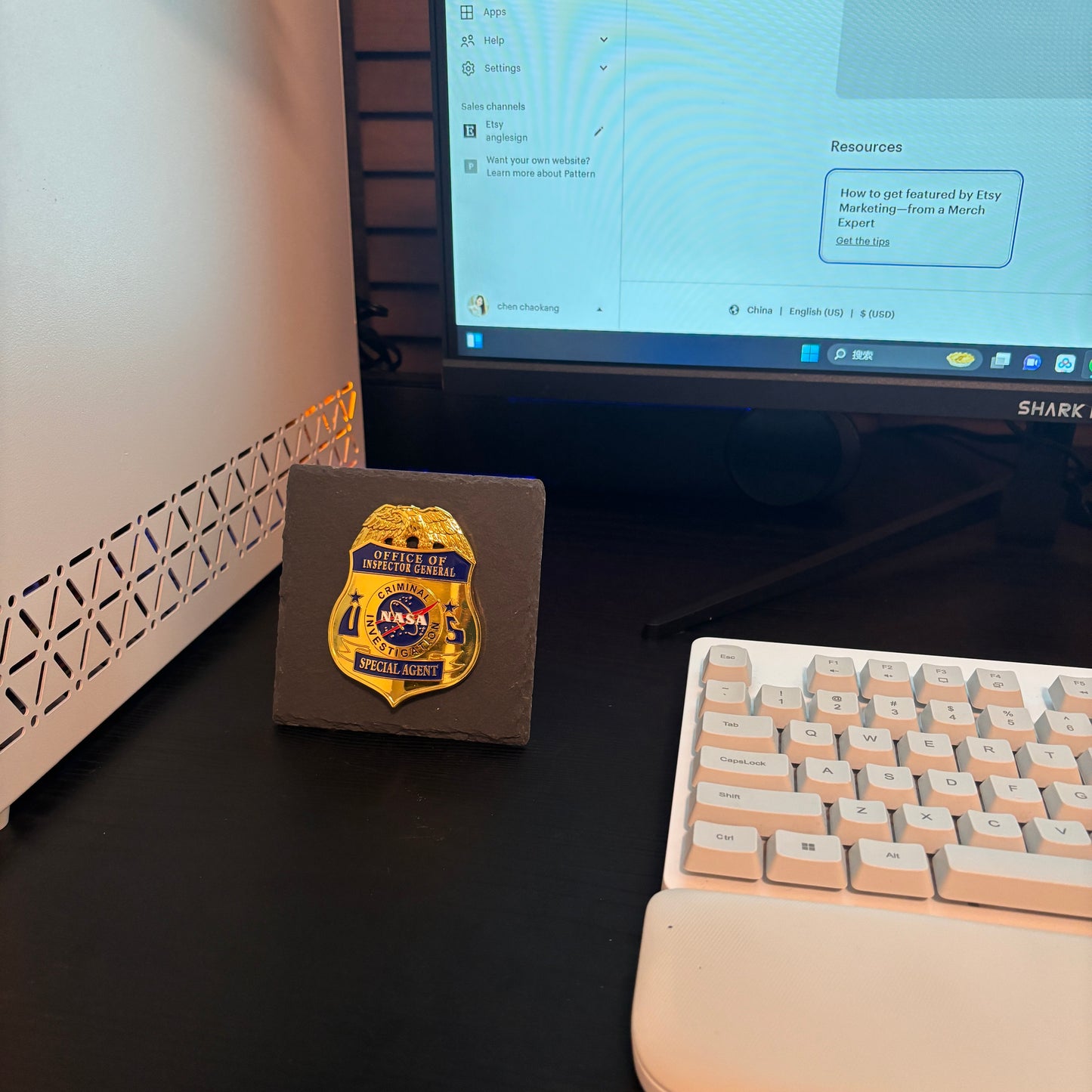 Inspector general badge Desk Decor,Law Enforcement Award & Recognition Collectible gifts retirement memorial