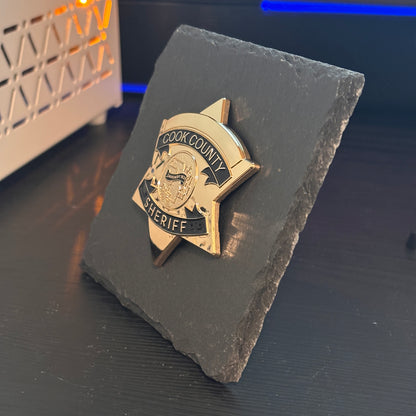 cook county badge Desk Decor,Law Enforcement Award & Recognition Collectible gifts retirement memorial