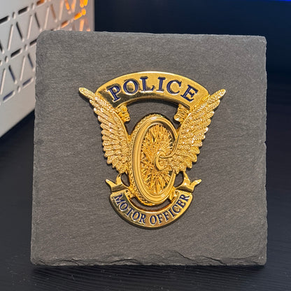 Motor officer badge Desk Decor,Law Enforcement Award & Recognition Collectible gifts retirement memorial