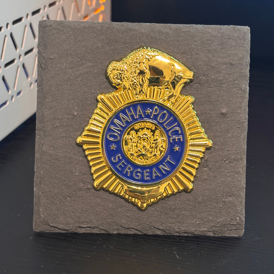 Omaha police badge Desk Decor,Law Enforcement Award & Recognition Collectible gifts retirement memorial