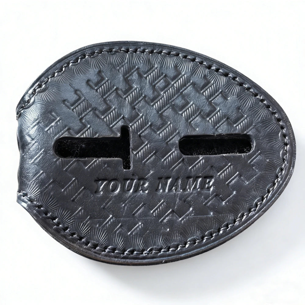 Portaplaca de policía negro-BH01