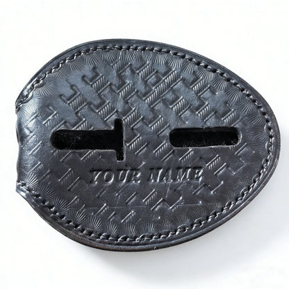 Portaplaca de policía negro-BH01