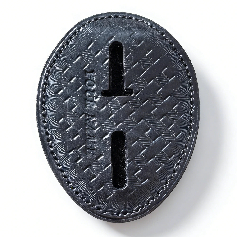 Portaplaca de policía negro-BH01