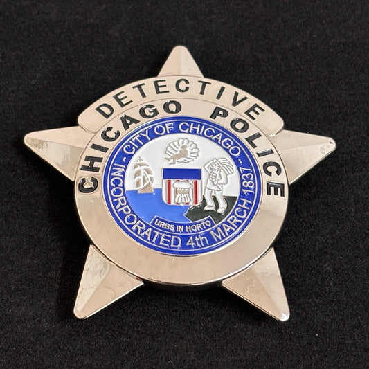 Réplique de l'insigne de détective de la police de Chicago du CPD, accessoire de film