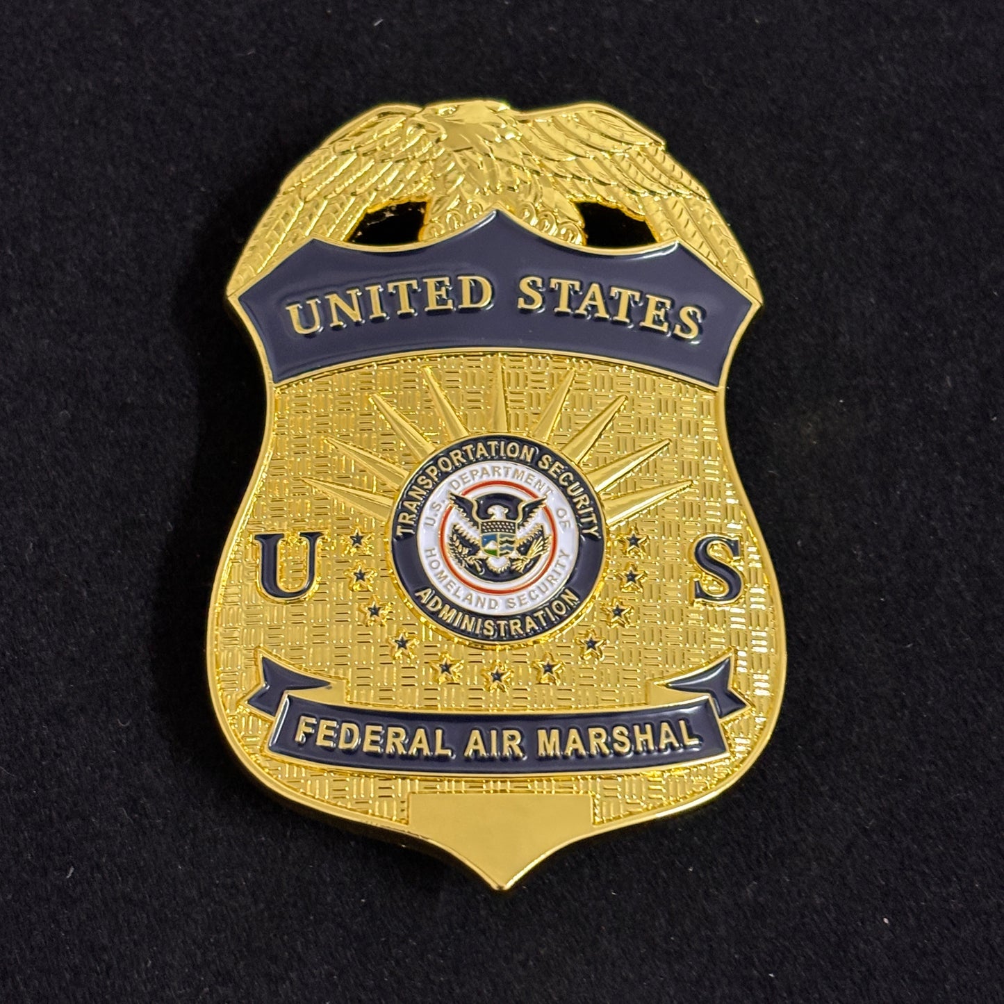 3 TSA US Transportation Security Administration Badge Set Replika Filmrequisiten