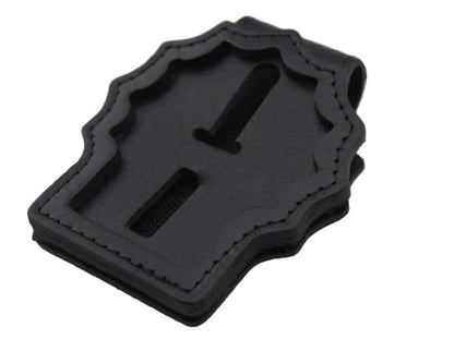 Halter/Holster/Geldbörse aus echtem Leder für NYPD-Detektiv-Polizeiabzeichen