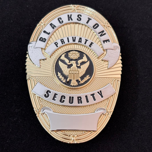 Réplique du badge de sécurité privée Blackstone, accessoires de cinéma, numéro personnalisable