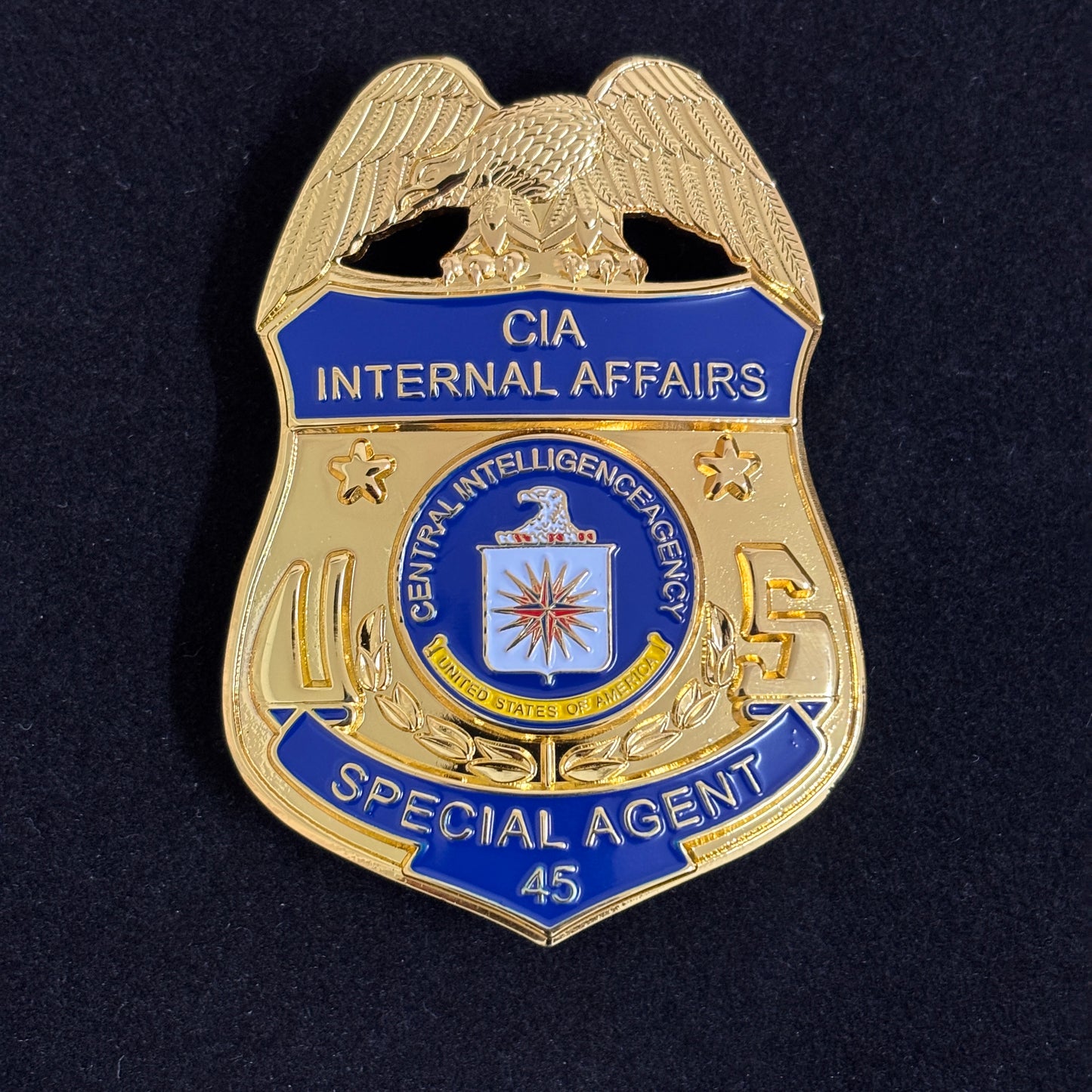 US CIA Internal Affairs Special Agent Badge Replik, Filmrequisiten 45